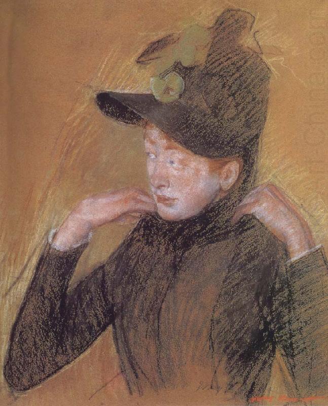 Mary Cassatt Woman triming the veil china oil painting image